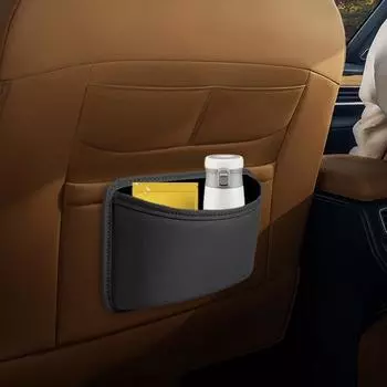 Back Seat Trash Can For Car Car Trash Bin For Side Door Car Garbage Bin Car Organizer Leakproof Multipurpose Car Organizers And коричневый