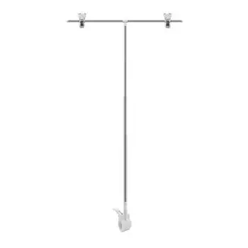 Backdrop Stand Stainless Steel Background Stand Background Frame Support T-Shape Backdrop Stands Cilp Poster Stand