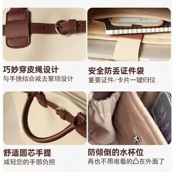 Рюкзак-сумка женская 2024 новый модный вместительный многофункциональный портфель, популярная сумка-мессенджер для поездок на работу в этом году