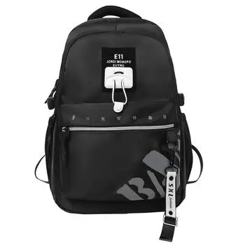 Backpack Casual Nylon With Large Capacity And Letter Printing Design Daily For