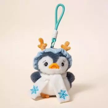 Backpack Charms Penguin Keychain Animals Cute Bag Pendant Cute Cartoon Plush Doll Pendant Girls Style 2