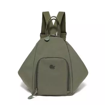 Backpack Female large-capacity leisure student class schoolbag Simple niche high-end travel backpack зелёный