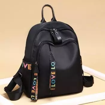Backpack Instagram Female Fashion Year Schoolbag Female Bag Oxford Cloth Backpack 27*32.5*14cm