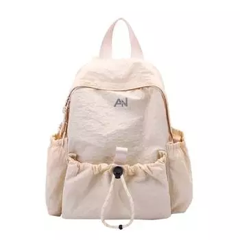 Backpack Kids Minimalist With Letter Printing And Drawstring Design Daily For OffWhite