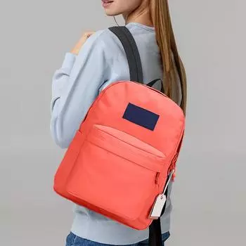 Backpack Large Capacity School Bag Backpack Computer Bag Male And Female Students Solid Color Campus Travel Waterproof One Size
