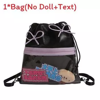 Backpack Lightweight Bowknot Solid Color Itabag Bucket Bag Fashion Gift Casual