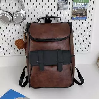Backpack Men s Large Capacity Backpack Casual Student School Bag Computer Backpack no pendant