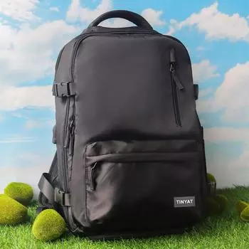 Backpack Men s Large Capacity Business Travel Computer Backpack College Commuter Schoolbag чёрный