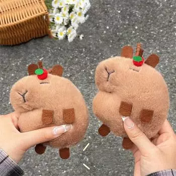 Backpack Plush Toy Bag Pendant Keychain Key Chain Decoration Cute Capybara Pendant Women/men Capybara