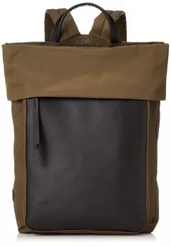 Backpack Recycled Nylon x Cow Leather Wrap Backpack 2001004 Khaki [Isaac] Women s (86)