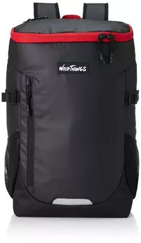 Backpack Square Antibacterial Deodorant Large Capacity 30L 3M Reflective Material Red F [Wild Things] WT-380-3101