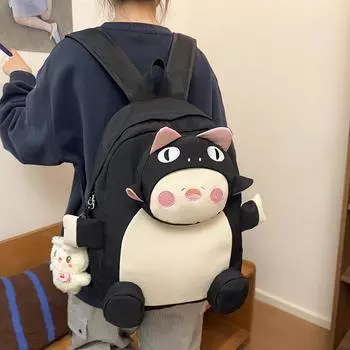 Рюкзак Студенческий школьный рюкзак Мультяшный рюкзак синий