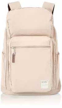 Backpack Water Repellent Lightweight 10 Pockets CIRCLE ATB3981 Light Beige [Anello] Women s