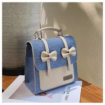 Backpack Women s Fashion Niche Design Sense Leisure Student Class School Bag High Value Lightweight Travel Backpack светло-синий