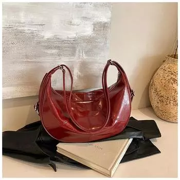 Backpack Women s Large Capacity 2024 New Casual Niche Design Multifunctional Crossbody Bag Dumpling Bag Backpack красный