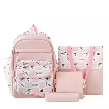 Рюкзак женский для отдыха и путешествий, большой емкости, модная женская сумка с принтом и двойной спинкой фиолетовый