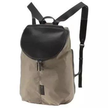 Backpack x Recycled Round Flap Backpack 2002804 Greige [Isaac] [CORDURA Leather] Women s (26)