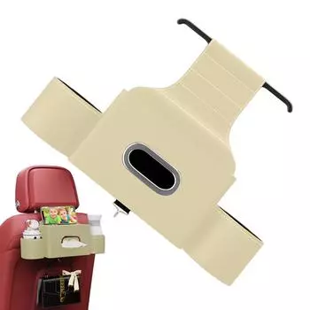 Автомобильный органайзер на заднее сиденье, износостойкие, устойчивые, держатели для спинок сидений, держатель для сотового телефона, двойной подстаканник, автомобильный органайзер для чашек чёрный