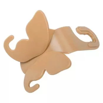 Backseat Hooks For Car Versatile Car Headrest Butterfly Hook Hanger Minivan Caravan Interior Organizer Purses And Bags Holder коричневый