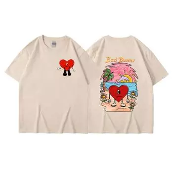 Bad Bunny UN VERANO SIN TI Graphics унисекс Tyy MUNY дышащая и удобная одежда унисекс из чистого хлопка с принтом 2XL