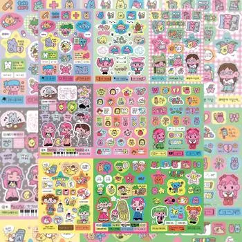 Bad Girl Корейская поп-музыка Ежедневные наклейки с персонажами Ins Goo Ka Hand Account DIY Креативные наклейки Наклейки