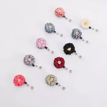 Badge Holder Clip Name Card Holder ID Card Retractable Badge ID Badge Holder Nurse Doctor Key Chain 07