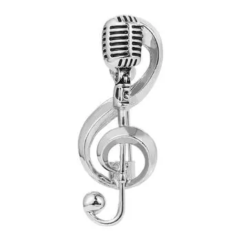 Badge Pin Jewelry Accessories Concert Microphone Brooches Music Note Brooch Enamel Pin Brooches Pin
