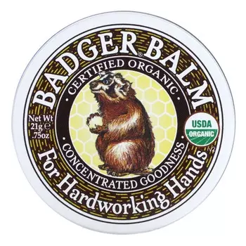 Badger, Бальзам «Барсук», для огрубевших рук, .75 унций (21 г)