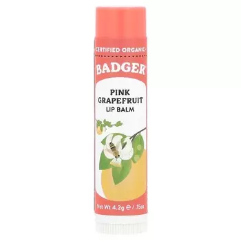 Badger, Бальзам для губ, розовый грейпфрут, 0,15 унции (4,2 г)