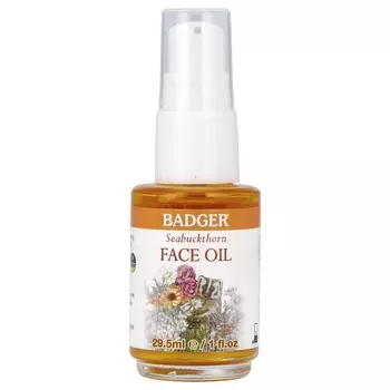 Badger, Face Care, Sea Buckthorn Face Oil, for Normal/Dry Skin, 1 fl oz (29.5 ml)