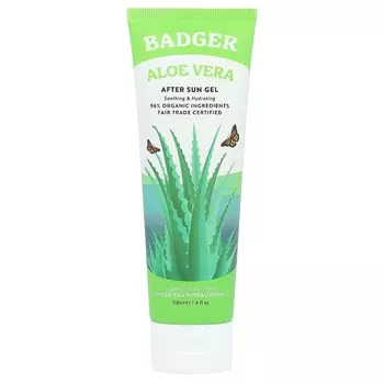 Badger, Гель алоэ вера, без запаха, 4 жидких унции (118 мл)