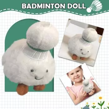 Бадминтон плюшевый кулон милый новый милый милый брелок милый бадминтон Moe Moe плюшевая игрушка кулон кукла друг подарок One Size