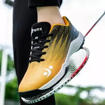 Badminton shoes men s sports training shoes autumn non-slip shock absorption professional running volleyball tennis shoes 39 серый