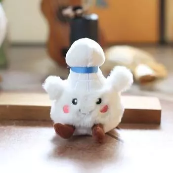 Badminton Stuffed Plush Keychain Backpack Pp Cotton Short Plush Gift For Teens Blue