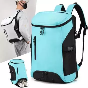 Badminton Yoga Rucksack Gym Fitness Sports Shoe Pocket Large Women Men Travel Shoulder Bag Outdoor Training Swimming School Bag зелёный