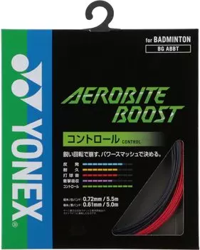 Бадминтонная струна YONEX Aero Bite Boost Warp Weft 5 м BGABBT серая/красная 5,5 м