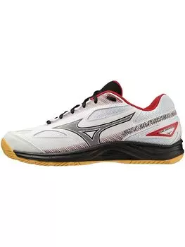Бадминтонные кроссовки Sky Blaster 3 см 3E [Mizuno] Белый/Черный/Красный 19.0