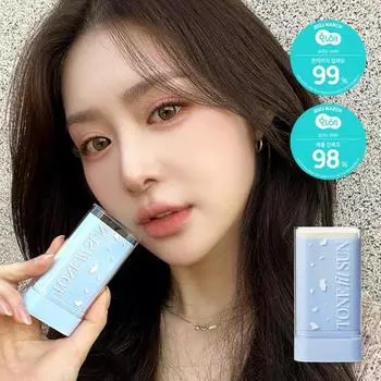 [Baek Song-min PICK] Солнцезащитный стик Tone Fit Sun Vegan без кожного сала (Грунтовка/Водонепроницаемый) (SPF50 + / PA ++++), корейский солнцезащитный крем