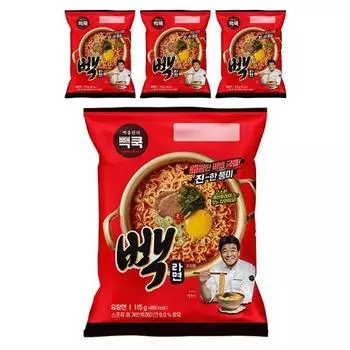 Baekcook Baek Ramen 115 г, 4 шт.