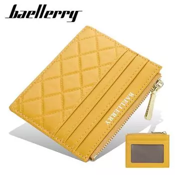 Baellerry модные женские тонкие кошельки с держателем для карт из искусственной кожи на молнии кошелек для монет маленькие сумки для денег кошельки кошелек 11cm*9cm*0.8cm красный