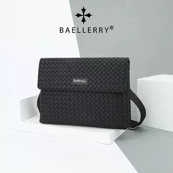 Baellerry мужская тканая текстура сумка через плечо модная магнитная застежка одно плечо сумка