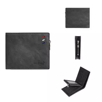 Baellerry мужской короткий кошелек цветные полосы модный бумажник на молнии портмоне держатель для карт