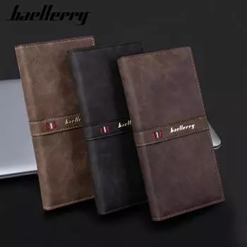 Baellerry мужской кошелек для монет RFID длинный кошелек лоскутный бумажник с несколькими отделениями для карт держатель для карт костюм кошелек