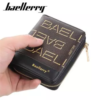 Baellerry с буквенным принтом кошелек на молнии женский кошелек из искусственной кожи с держателем для карт модные кошельки для монет 12cm*10cm*3cm кофейный/абрикосовый