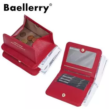 Baellerry женские короткие кошельки Hasp портмоне дамские модные мини-кошельки денежные сумки 11cm*9cm*2cm красный