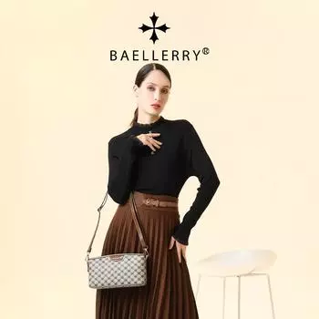 Baellerry женская маленькая винтажная сумка модная сумка через плечо универсальная сумка на одно плечо с застежкой-молнией