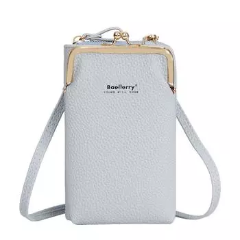 Baellerry Женская мода вертикальный длинный кошелек корейский стиль сумка через плечо Универсальная сумка на одно плечо сумка из искусственной кожи сумка для мобильного телефона на молнии кошелек для монет
