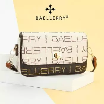 Baellerry женская модная сумка-клапан с монограммой в клетку, сумка для мобильного телефона с застежкой-пряжкой, сумка на одно плечо, большая вместимость, сумка через плечо