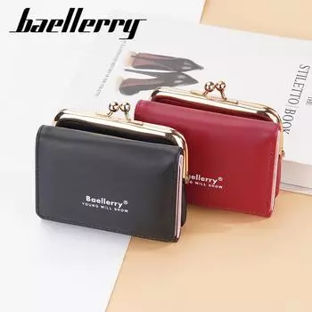 Baellerry женские кошельки держатель для карт карман для монет короткий женский кошелек высокого качества из искусственной кожи на молнии женский кошелек