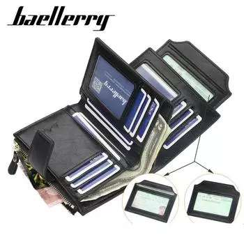 Baellerry женские модные короткие кошельки из искусственной кожи, кошелек на молнии, маленький клатч